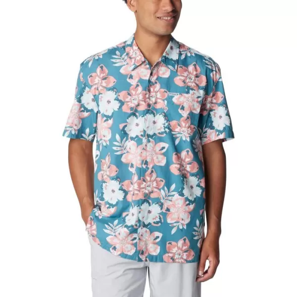 imageColumbia Mens Trollers Best Short Sleeve ShirtCanyon BlueBotanicraze