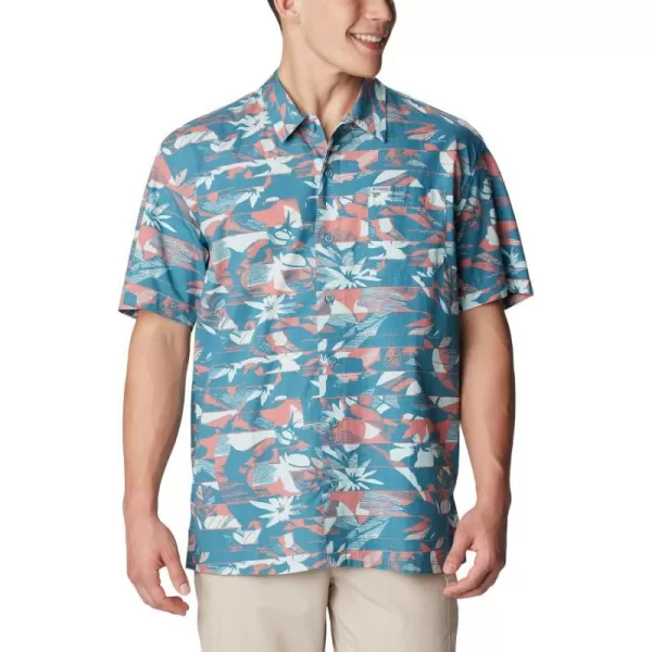 imageColumbia Mens Trollers Best Short Sleeve ShirtCanyon BlueFullcast