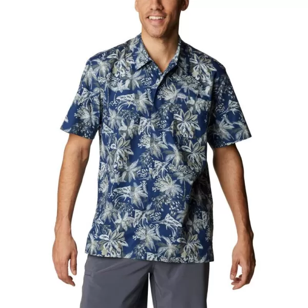 imageColumbia Mens Trollers Best Short Sleeve ShirtCarbon Festive Fishin Print