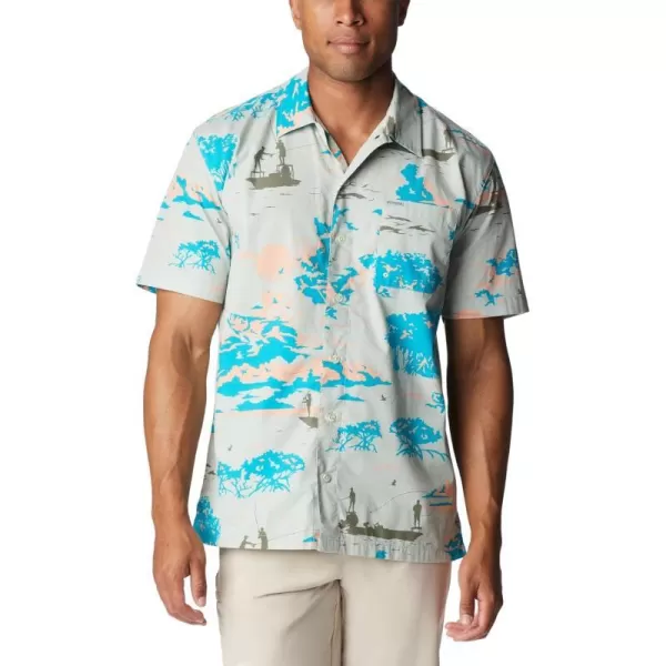 imageColumbia Mens Trollers Best Short Sleeve ShirtCool Green Casting Kings