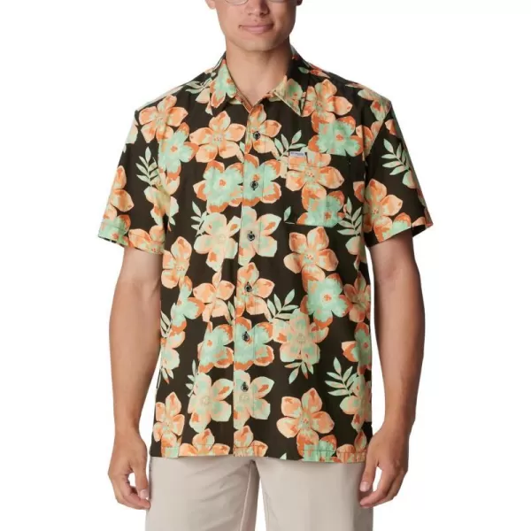 imageColumbia Mens Trollers Best Short Sleeve ShirtDeep OliveBotanicraze