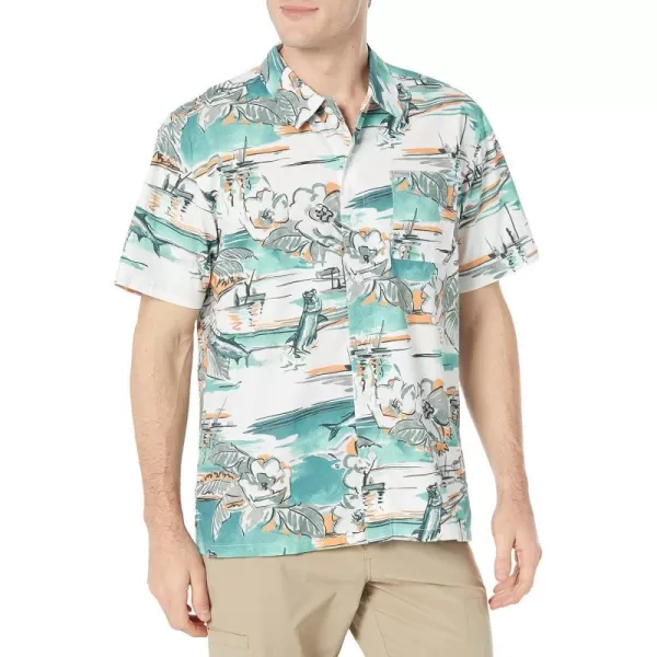 imageColumbia Mens Trollers Best Short Sleeve ShirtGulf Stream Marina Vacation Print