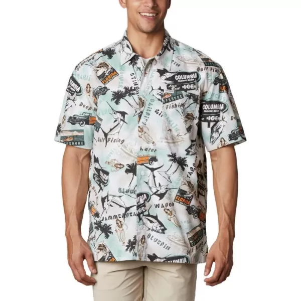 imageColumbia Mens Trollers Best Short Sleeve ShirtPond Offshore Archive Print