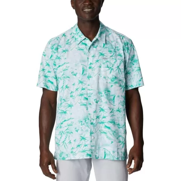 imageColumbia Mens Trollers Best Short Sleeve ShirtSpring Blue Seaday