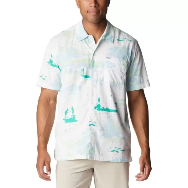 imageColumbia Mens Trollers Best Short Sleeve ShirtWhite Casting Kings