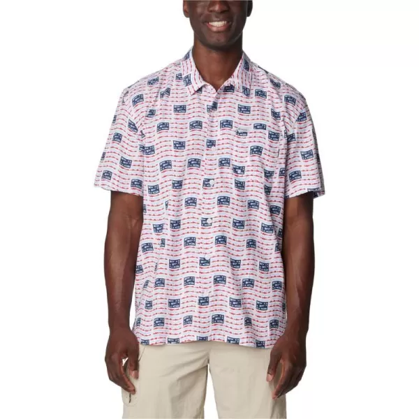 imageColumbia Mens Trollers Best Short Sleeve ShirtWhitePfg Banner