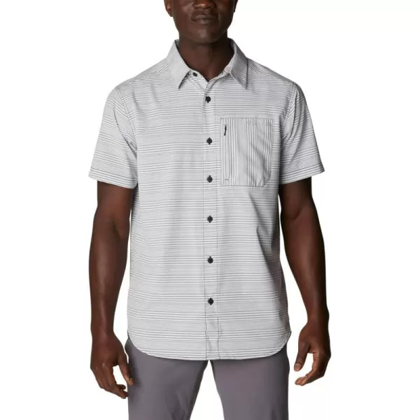 imageColumbia Mens Twisted Creek Iii Short SleeveBlack Wave Crest Stripe