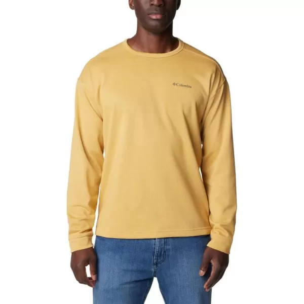 imageColumbia Mens Twisted Creek Knit Long Sleeve CrewLight Camel Heather