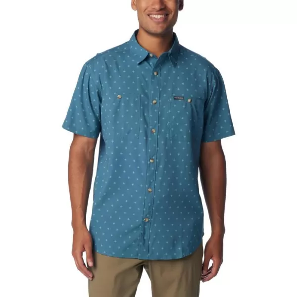 imageColumbia Mens Utilizer Printed Woven Short SleeveCloudburst Dawn Dot
