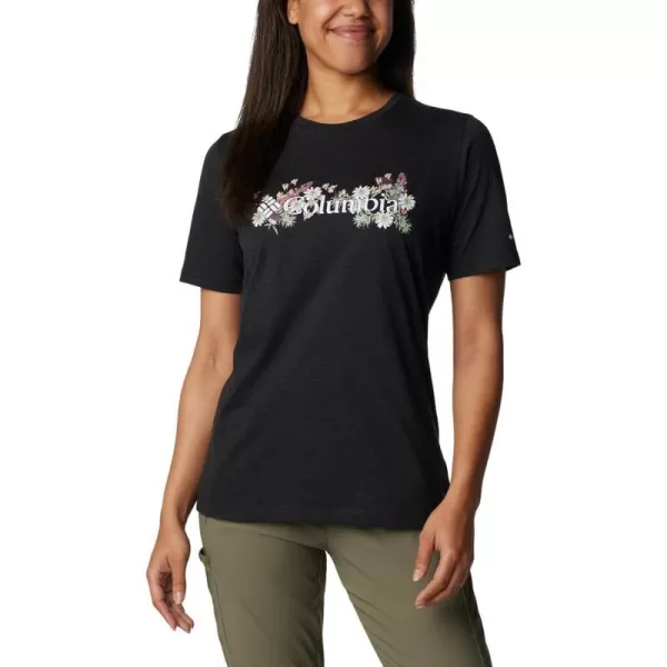 imageColumbia Womens Bluebird Day Relaxed Crew NeckBlack HeatherBranded Bouquet