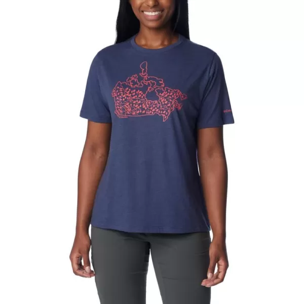 imageColumbia Womens Bluebird Day Relaxed Crew NeckNocturnal HeatherCanada Treescape