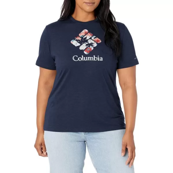 imageColumbia Womens Bluebird Day Relaxed Crew NeckNocturnal HeatherLakeshore Flora