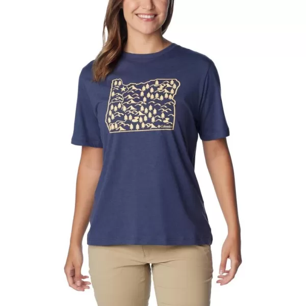 imageColumbia Womens Bluebird Day Relaxed Crew NeckNocturnal HeatherOregon Treescape