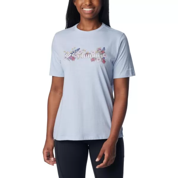 imageColumbia Womens Bluebird Day Relaxed Crew NeckWhisper HeatherBranded Bouquet