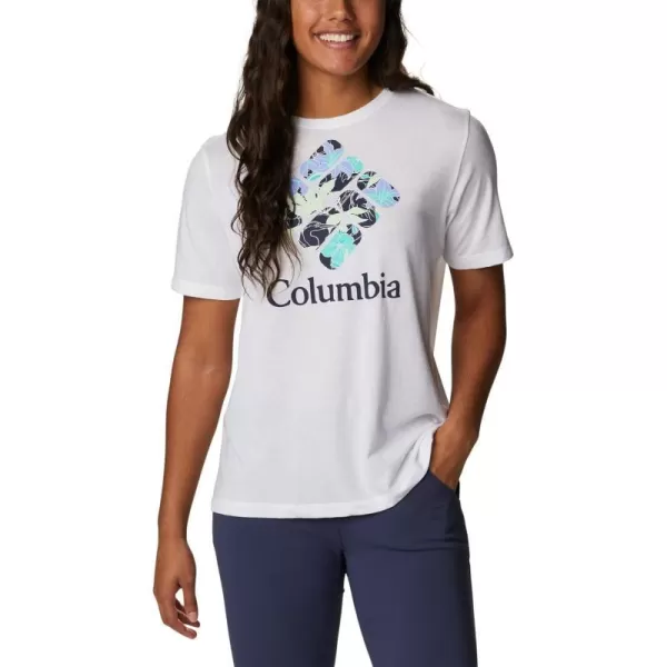 imageColumbia Womens Bluebird Day Relaxed Crew NeckWhiteLakeshore Flora