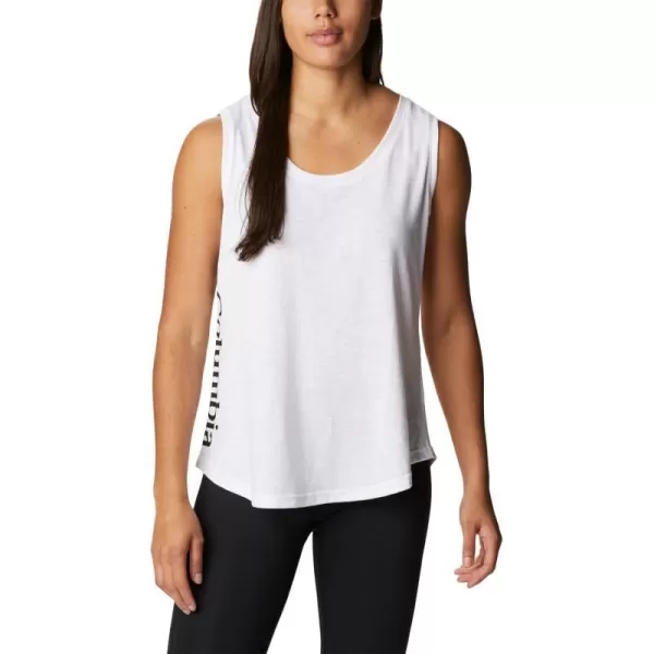 imageColumbia Womens Cades Cape TankWhite  Black Logo