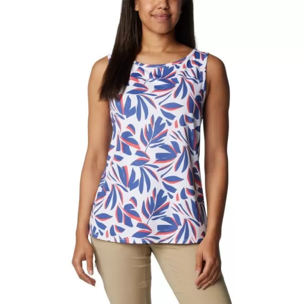 imageColumbia Womens Columbia Womens Chill River Tank Top Moisture Wicking Sun ProtectionWhite Areca
