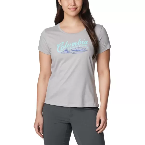 imageColumbia Womens Daisy Days Short Sleeve Graphic TeeColumbia Grey HeatherSimply Scripted