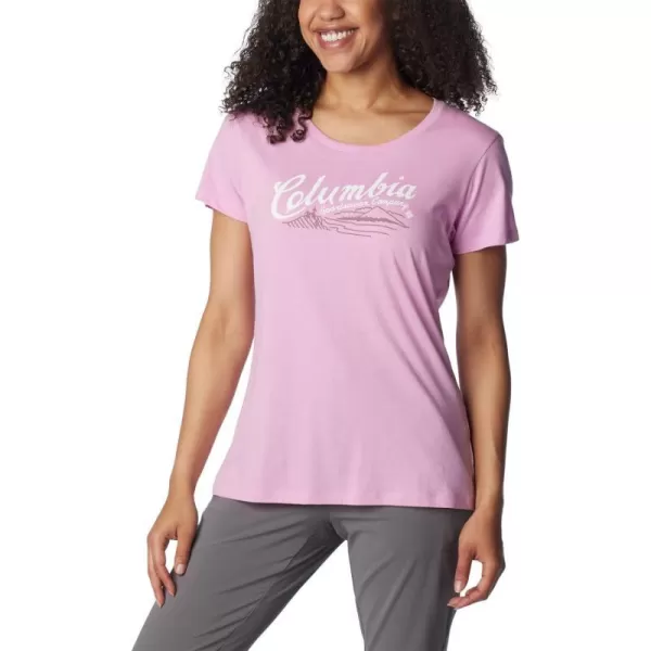 imageColumbia Womens Daisy Days Short Sleeve Graphic TeeCosmos HeatherSimply Scripted