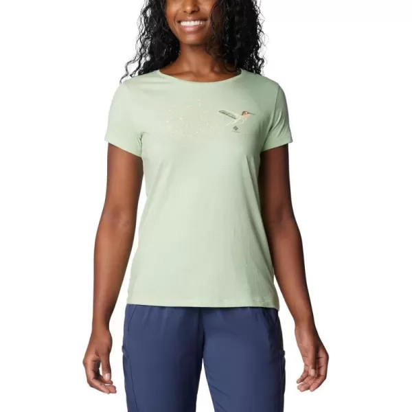 imageColumbia Womens Daisy Days Short Sleeve Graphic TeeSage Leaf HeatherFancy Flyer