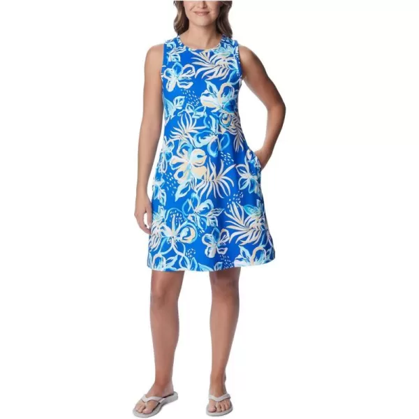 imageColumbia Womens Freezer Tank DressBlue Macaw Tropic Multilines