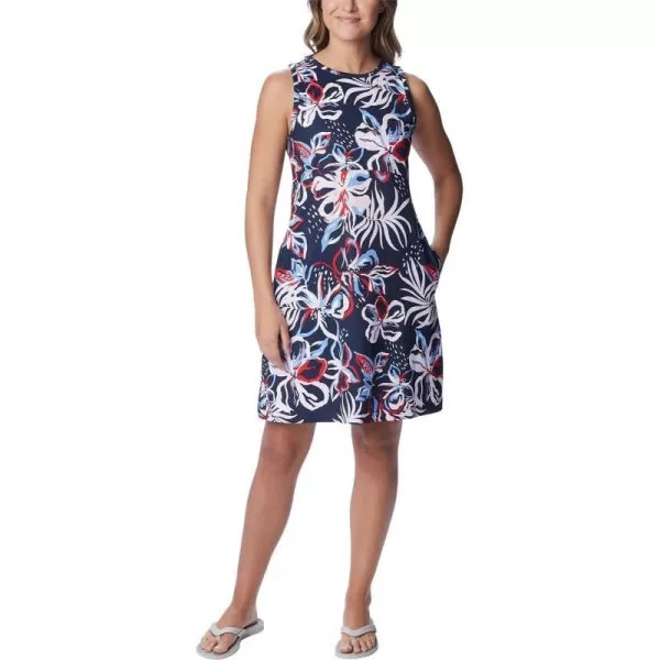 imageColumbia Womens Freezer Tank DressCollegiate Navy Tropic Multilines