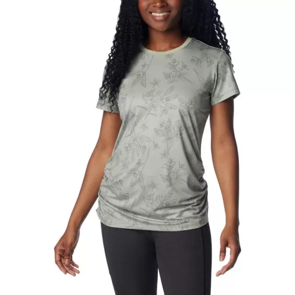 imageColumbia Womens Leslie Falls Short SleeveSafari Tigerlines Tonal