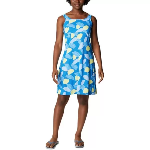 imageColumbia Womens PFG Freezer III DressAzure Blue Ditsy Leaves Print