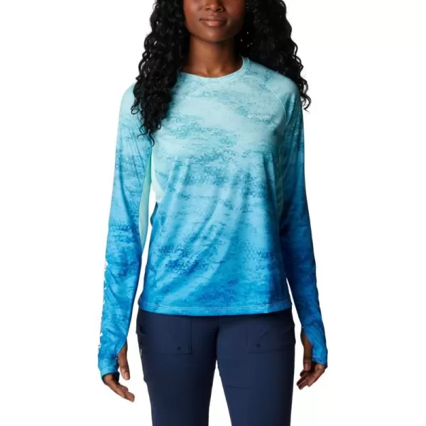 imageColumbia Womens Standard Super Tidal Tee Vent Long SleeveGulf Stream Camo Gradient