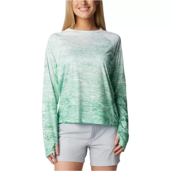 imageColumbia Womens Standard Super Tidal Tee Vent Long SleeveOcean Mint Digiscale Fade