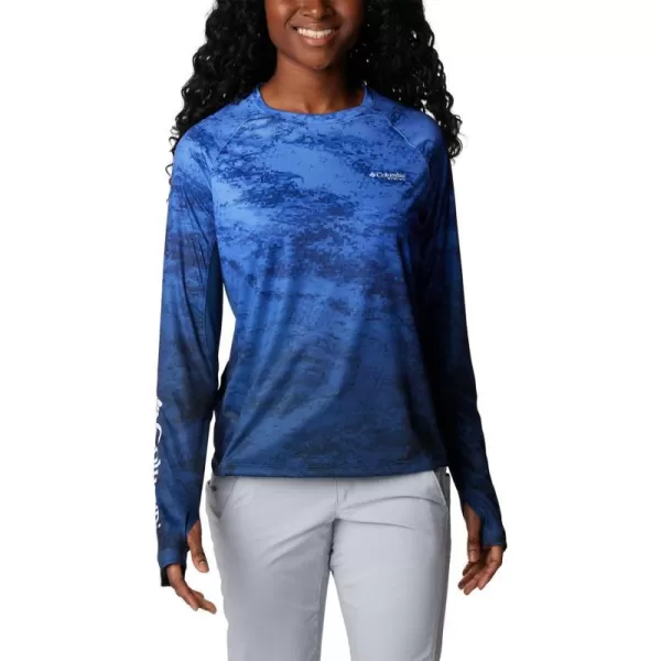 imageColumbia Womens Standard Super Tidal Tee Vent Long SleeveViolet Sea Camo Gradient