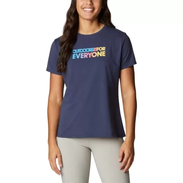imageColumbia Womens Sun Trek Ss Graphic TeeNocturnalEveryone Outdoors Gradient