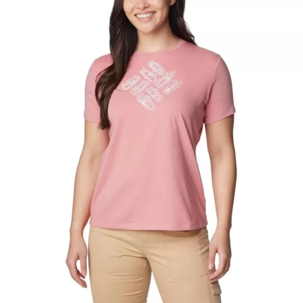 imageColumbia Womens Sun Trek Ss Graphic TeePink AgaveOutlined Kayaks