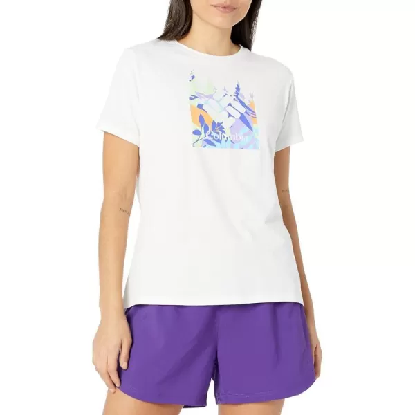 imageColumbia Womens Sun Trek Ss Graphic TeeWhiteArboreal Swirl Graphic
