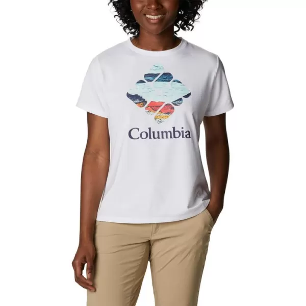 imageColumbia Womens Sun Trek Ss Graphic TeeWhiteCsc Stacked