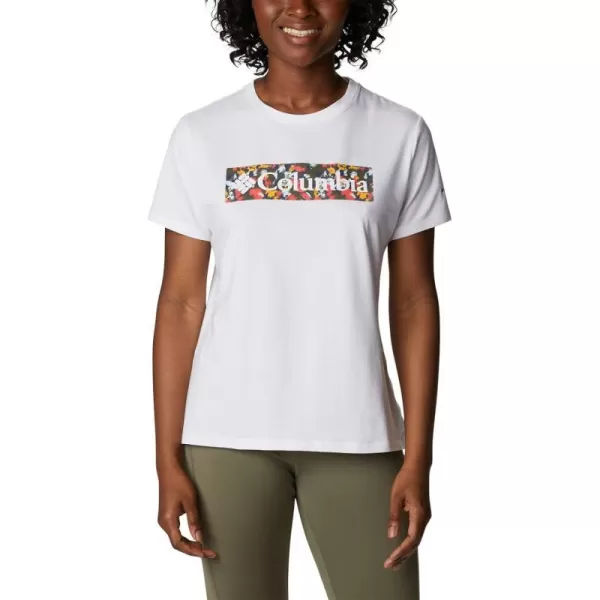 imageColumbia Womens Sun Trek Ss Graphic TeeWhiteTyphoon Bloom Frame