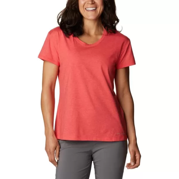 imageColumbia Womens Sun Trek Ss TeeRed Hibiscus Heather