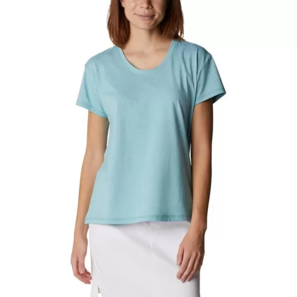 imageColumbia Womens Sun Trek Ss TeeSea Wave Heather