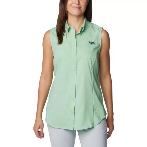 imageColumbia Womens Super Tamiami Sleeveless ShirtNew Mint Happy Tides