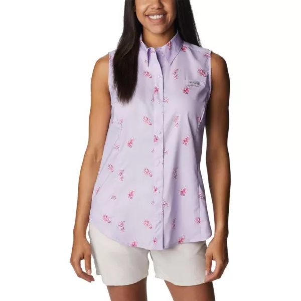 imageColumbia Womens Super Tamiami Sleeveless ShirtSoft Violet Bouquet Foray