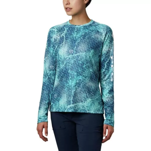 imageColumbia Womens Super Tidal Tee Long SleeveClear Water Mako Print