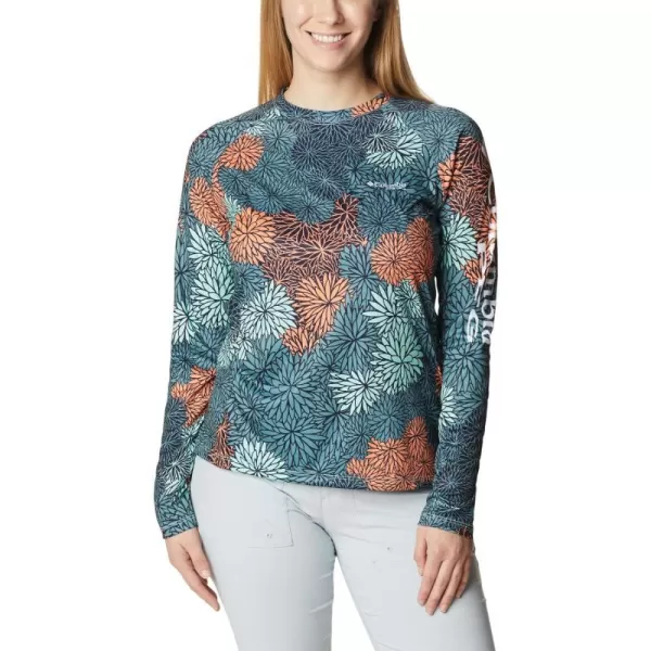 imageColumbia Womens Super Tidal Tee Long SleeveMint Cay  Anemones