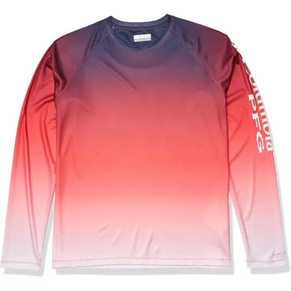 imageColumbia Womens Super Tidal Tee Long SleeveRed Lily Gradient