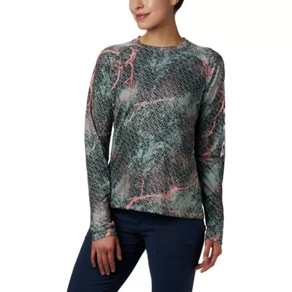 imageColumbia Womens Super Tidal Tee Long SleeveTiki Pink Mako Print
