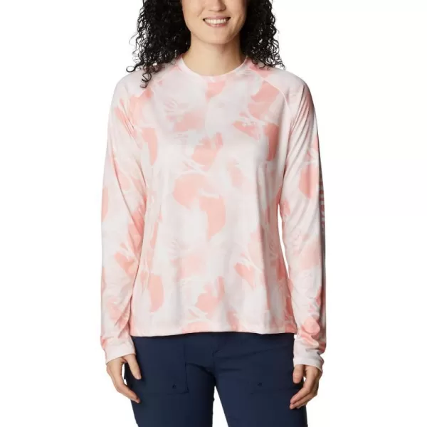 imageColumbia Womens Super Tidal Tee Long SleeveTiki PinkAuroras Print