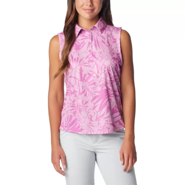 imageColumbia Womens Super Tidal Tee Sleeveless PoloBright Lavender Tropictones
