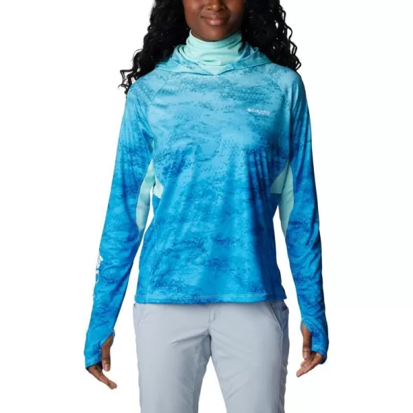 imageColumbia Womens Super Tidal Tee Vent HoodieGulf Stream Camo Gradient