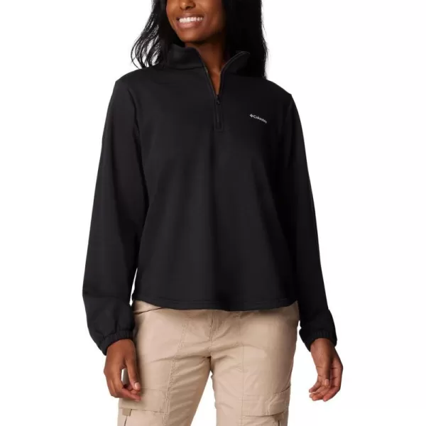 imageColumbia Womens Trek French Terry Half Zip UpdateBlack