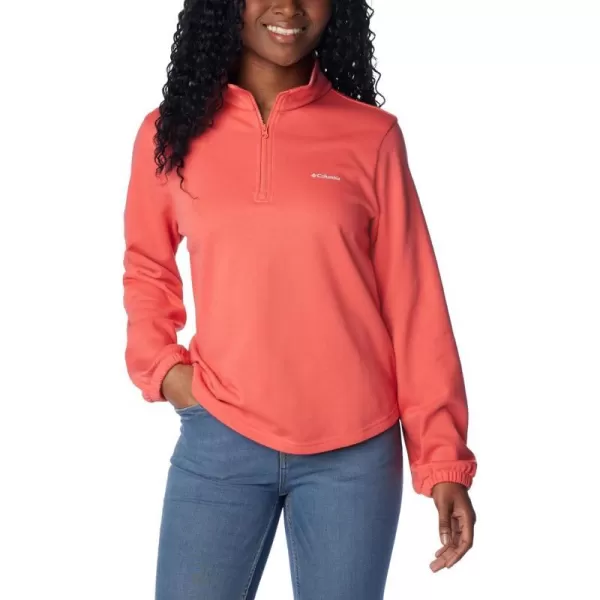 imageColumbia Womens Trek French Terry Half Zip UpdateJuicy