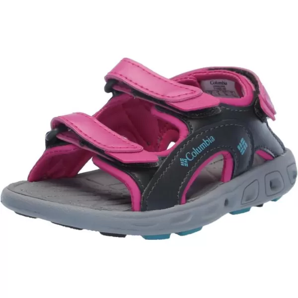 imageUnisexChild Techsun 3 Strap Sandal SportPink IcePacific Rim